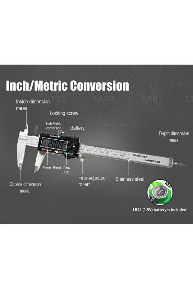 Proskit PD-151 150mm Dijital Kumpas
